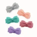 196 Colors Available Newborn Baby Tiny Bow Snap Hair Clip