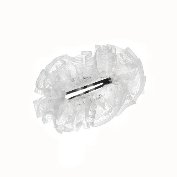 Lace Trim Snap Hair Clip