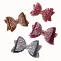 Triple Layer Glitter Leather and Velvet Hair Clip (Multiple Colors Available)