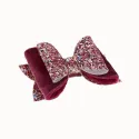 Triple Layer Glitter Leather and Velvet Hair Clip (Multiple Colors Available)