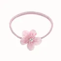 Tri-Color Chiffon Flower Pearl Elastic Headband