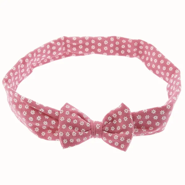 Pink Daisy Printed Baby Headband