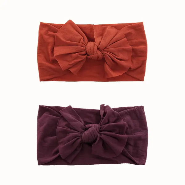 Soft Stretchy Knot Bow Wrap Headband