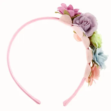 Spring Style Multicolor Fabric Flower Hairband