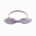 Purple Striped Knot Hair Accessories Set