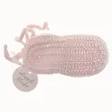 Pink Ballerina Hand Crocheted Baby Booties